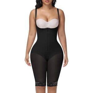 Women's Black Tummy Control Shapewear Body Shaper Post Surgery Garment Shapewear